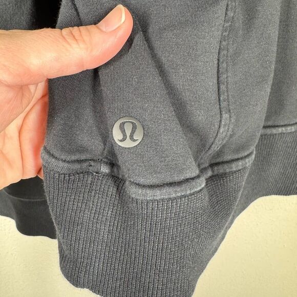 Lululemon Scuba Black Pullover Hoodie Stretch French Terry Sweatshirt 8 W3BRRS - Picture 6 of 6
